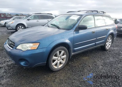 2006 Subaru Outback 2.5I from USA, damaged, VIN 4S4BP61C067350806
